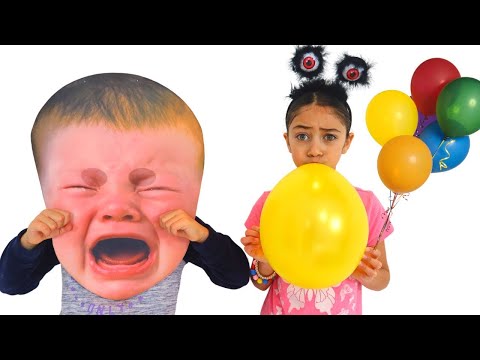 Heidi and Zidane are playing with multicolored balloons