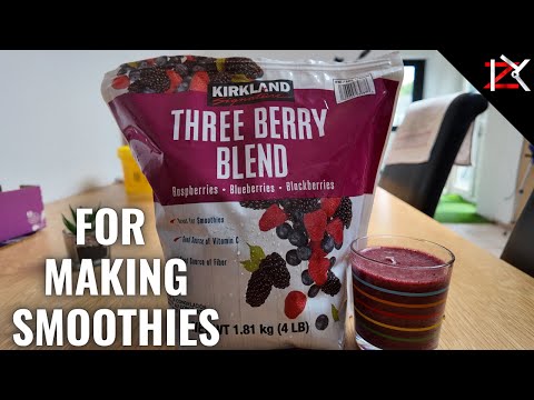 How To Make Berry Smoothies | Costco's Three Berry Blend | Sweet Frozen Antioxidant Berries