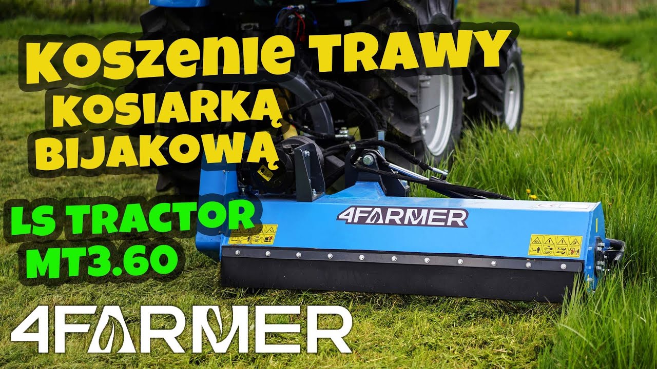 Koszenie trawy kosiarką bijakową - LS Tractor MT3.60 @lstractorpolska  :: Traktor.com.pl