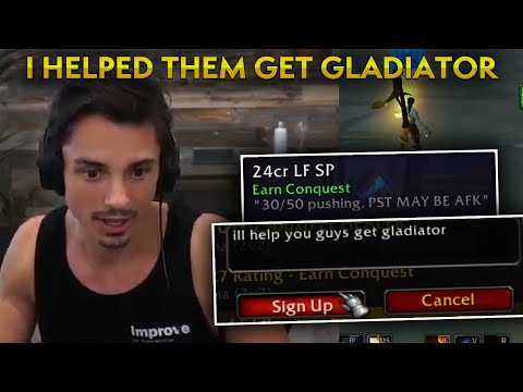 So I Helped a Random Player to Gladiator...