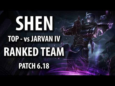 Ranked Team - Shen vs Jarvan IV - TOP | PATCH 6.18