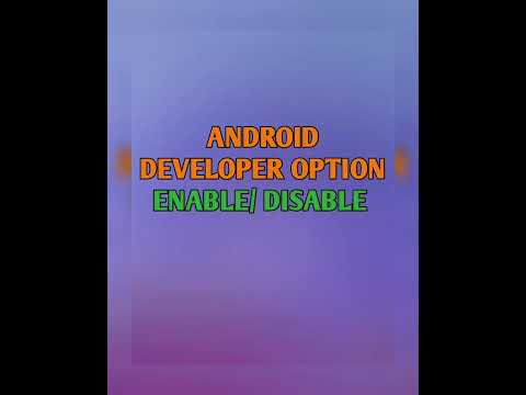 How To Enable / Disable _ Android Developer Option | For USB-Debugging,  Andoid developer |