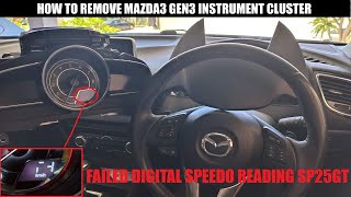 How to Remove Mazda 3 Gen 3 Display Gauge Cluster : SP25GT repair (PART 1)