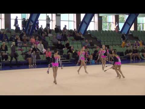 Sillamäe SK Kalev lasteklass EEVL KV 2013 iluvõimlemise rühm finaalkatse