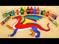 How to make Rainbow DRAGON with Orbeez Colorful, Big Coca Cola, Fanta and Mentos & Popular Sodas