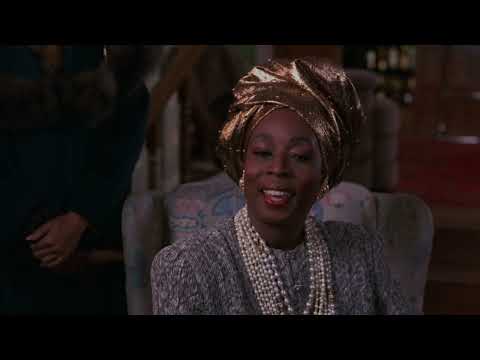 Coming To America. The King and the Queen of Zamunda visiting Cleo McDowell at his house.