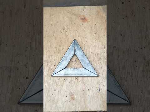not many people know how to join metal triangle patterns #welding #skill #metalwork #idea #welder