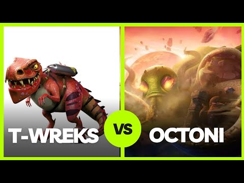 T-WREKS VS OCTONI Level 3 #hungrydragon #octoni #boss #t-wreks