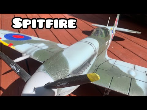 RC Spitfire, electric with retractable undercarriage