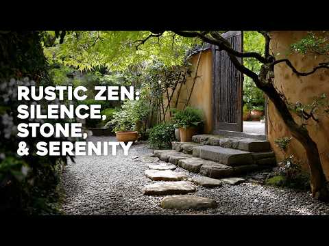 🌿 Spokojna podróż przez spokojne piękno rustykalnego ogrodu zen