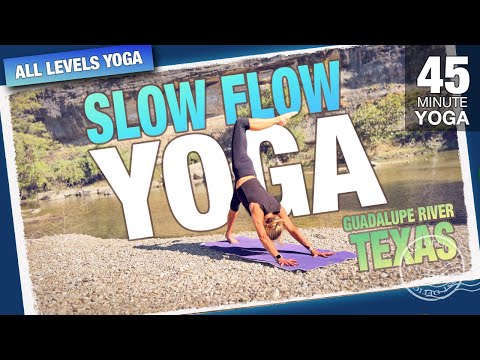 45 Min Slow Flow Yoga @ Guadalupe River State Park - a 45 Minute Yoga Class - Five Parks Yoga