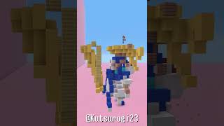 【マイクラ】不知火フレアさんを作ってみた！ホロライブメンバー全員作る！ #shorts  #minecraft #hololive