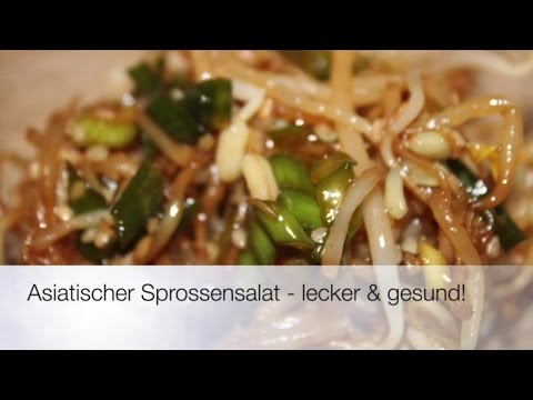 Asian sprout salad - delicious & healthy