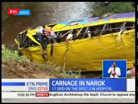 19 lives have been lost at an a accident along Narok-MaiMahiu road at Siyiapei area