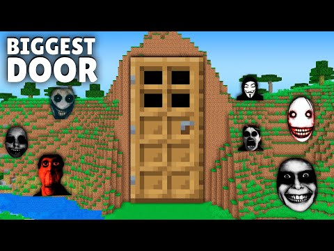 SURVIVAL inside BIGGEST DOOR vs 100 NEXTBOTS in Minecraft - Gameplay - Coffin Meme