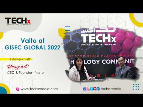 Valto Technology’s Vision Unveiled | CEO Vinayan P. at GISEC Global 2022 | TECHx Exclusive