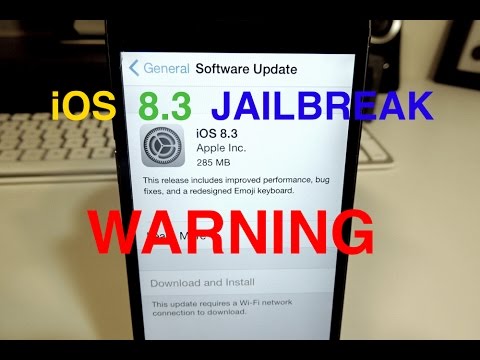 NEW iOS 8.3 JAILBREAK WARNING - WHAT YOU NEED TO KNOW