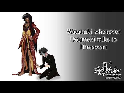 Watanuki whenever Doumeki talks to Himawari - xxxHolic Animation