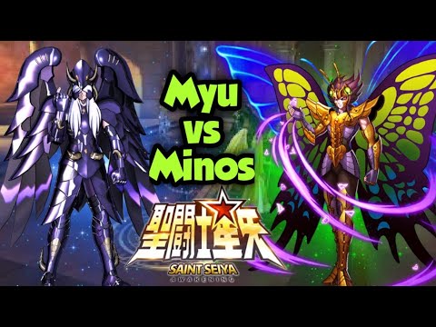Griffon Minos vs Papillon Myu - Saint Seiya Awakening