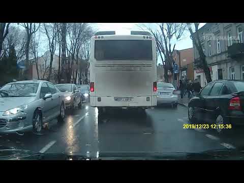 Piotrkow przejazd ulicami 23 12 2019