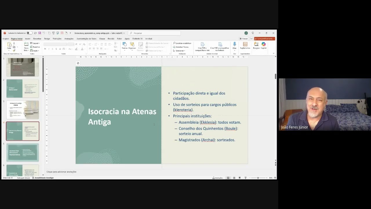 Vídeo didático "Democracia Representativa" - João Feres Jr (IESP-UERJ)