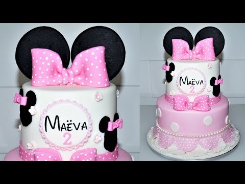 Cake decorating tutorials | how to make a DISNEY MINNIE MOUSE Cake | Sugarella Sweets Video