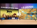 LG UQ7500 TV Vs Samsung Crystal 4K Neo TV