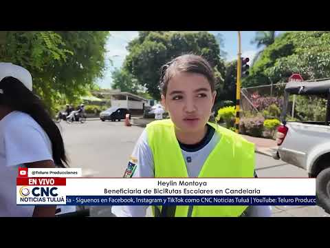 🚴 Estudiantes en Candelaria se movilizan en bicicleta para ir al colegio.