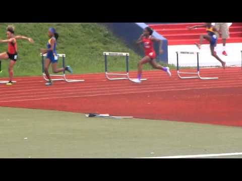 2015 USATF Gulf Association 13-14 Girls 200 Meter Hurdles Heat 2 Finals 6/19/15