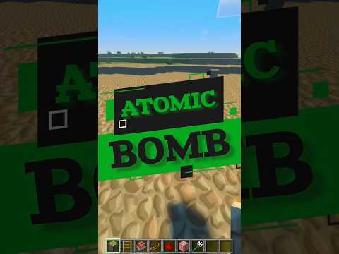 DAILY MINCRAFT - "Creating an Atomic Bomb in Minecraft - Ultimate Explosive Power!" #shorts