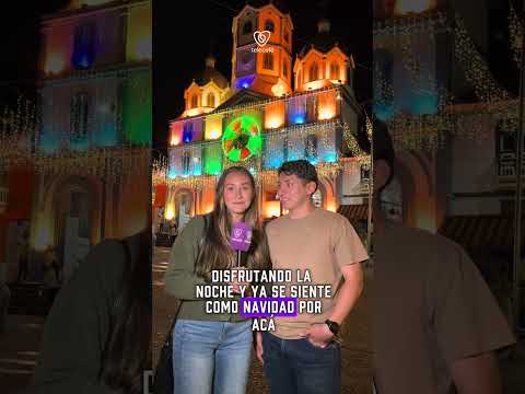 #TelecaféNosUne 💜🎄 Raquel Torres y José Colesio recorrieron las calles de Filandia, Quindío,