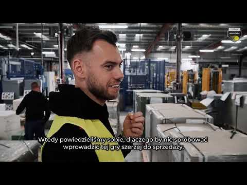 Gijs Jorna w fabryce Trefla