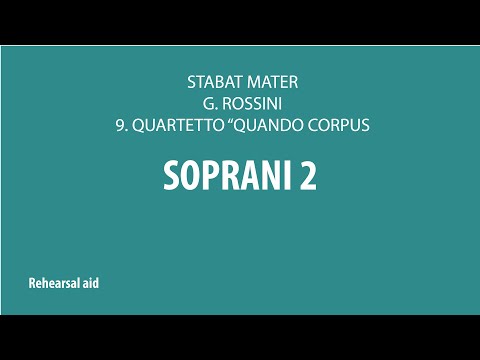 Stabat Mater - N. 9 - Quartetto "Quando Corpus" - Rehearsal Aid - Soprano II/Alto