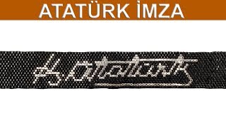 Atatürkün imzası kolay peyote tekniği ile nas�