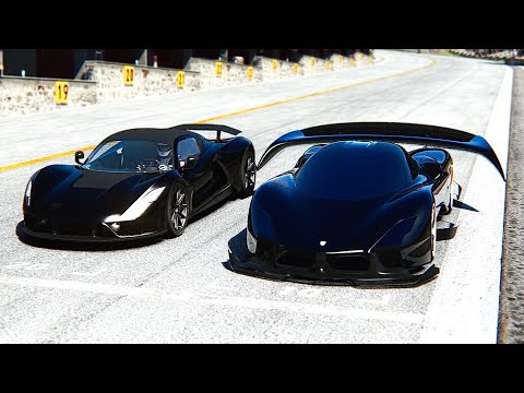 SSC Tuatara GTR vs Hennessey Venom F5 - Drag Race 24 KM