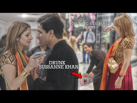 Hrithik Roshan ex Wife Sussanne Khan Caught DRUNK with BF Arslan Goni at Diwali Party