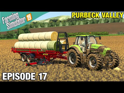 USING A BALE AUTOLOADER Farming Simulator 19 Timelapse - Purbeck Valley Farm FS19 Ep 17