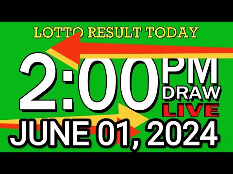 LIVE 2PM LOTTO RESULT TODAY JUNE 01, 2024 #2D3DLotto #2pmlottoresultjune1,2024 #swer3result