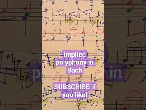 Implied polyphony in Bach Violin Sonata 3 #bach #soloviolin #violinsonata #analysis  #largo #shorts