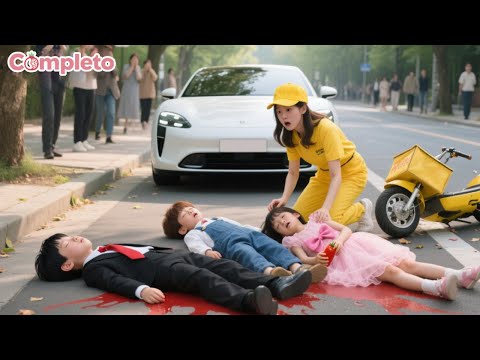 ¡Quieren una mamá——Trillizos del CEO fingen accidente… Solo la repartidora los salva!¡Amor comienza!