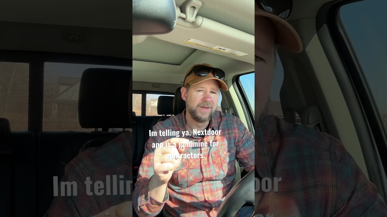 Im telling ya, Nextdoor app is a goldmine for contractors. #contractor #contractors #construction
