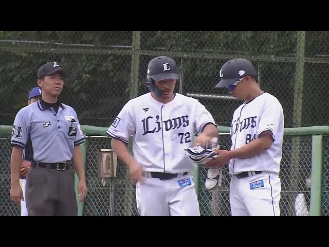 【ファーム】チャンスを生かした!! ライオンズ・川越誠司 センターへのタイムリーヒット!!  2023年7月13日 埼玉西武ライオンズ 対 横浜DeNAベイスターズ