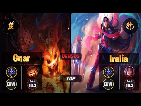 Diamond GNAR [Fleet Footwork] (Top) VS  IRELIA - Diamond EUW Patch 10.3