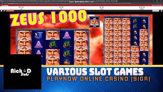 PlayNow - SIGA's Online Casino - Slot play on Various Games Old and New - NickD Slots #siga #playnow