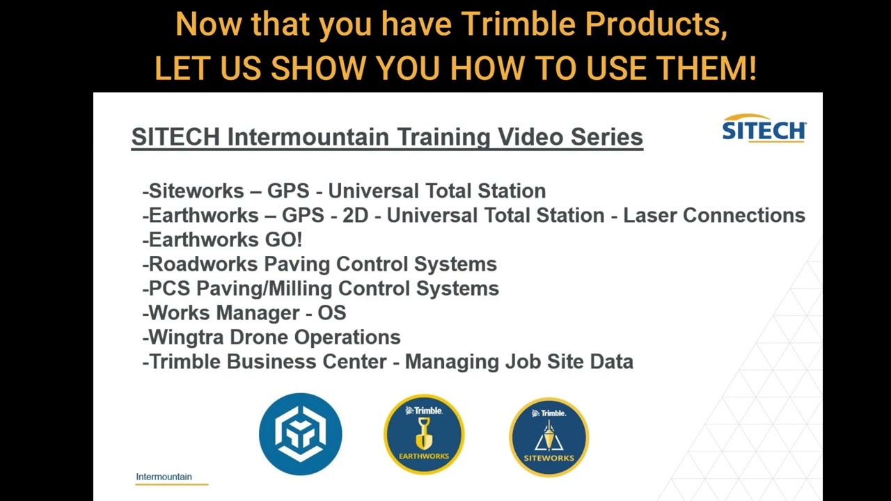 1. Trimble Earthworks Introduction