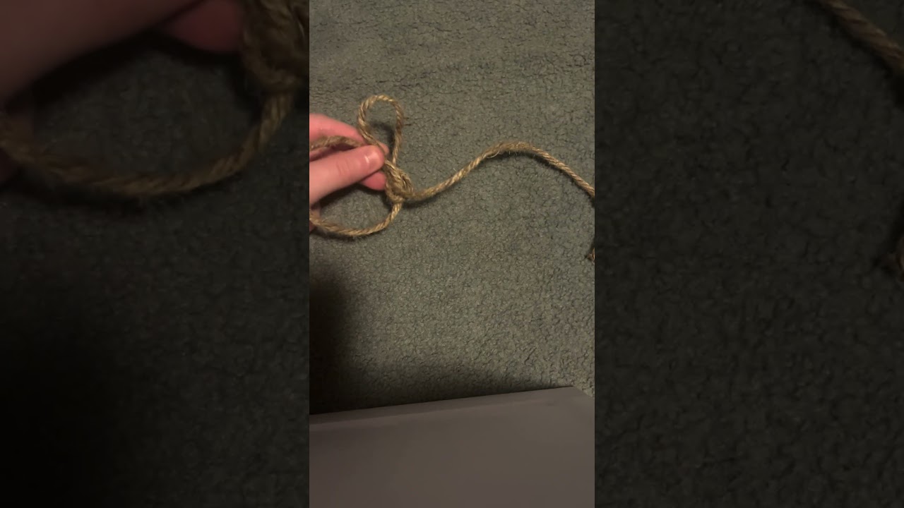 How to tie a clove hitch tree  climbing easy #firewood #treeservice #treebranch