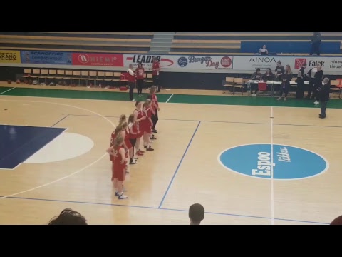 Tytöt 16 SM pronssiottelu.  Honka White - Pyrintö. erä 4