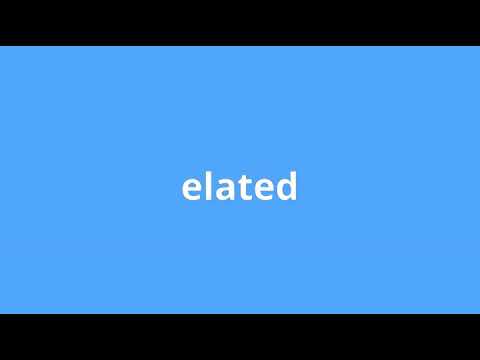 what is the meaning of elated