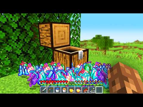 Minecraft ama AĞAÇLAR SANDIK...