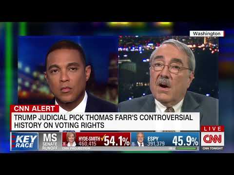CNN: Butterfield Speaks Out Against Trump Federal Judicial Nominee Thomas Farr